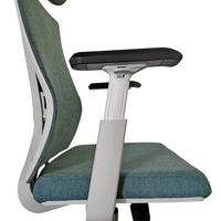 Chaise de bureau pivotante ergonomique à dossier haut MEET&CO, moderne, avec accoudoirs réglables et fonctions extensibles