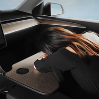Table de bureau pour Tesla Model Y 3, support pliable pour ordinateur portable sur le volant, plateau pour manger et boire