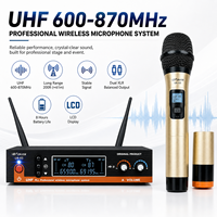 Mikrofon Nirkabel UHF Profesional JIN JUE UA-X3 Harga Pabrik, Ringan dan Portabel untuk Panggung, Karaoke, dan Pengajaran