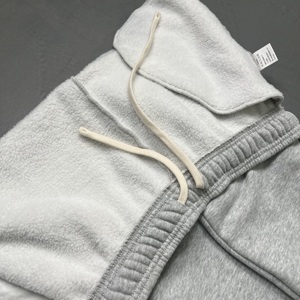 Conjunto de 2 piezas de pantalones de chándal con cordón interno, ropa de calle Unisex personalizada, conjunto de Sudadera con capucha de algodón 100% de 400gsm para hombre - Product Image 2