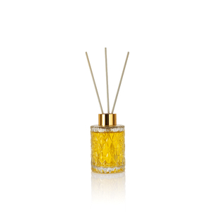 Bouteille diffuseur en verre gaufré vide de 50 ml, 80 ml, 100 ml, 120 ml, avec bâtonnets, pour parfum d'ambiance – Meilleures ventes - Product Image 2