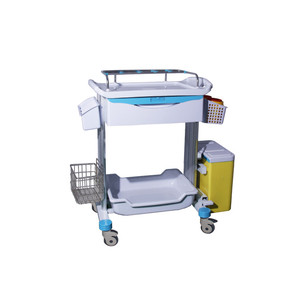 BT-CY20 bon marché hôpital ABS chariot clinique en <span class=keywords><strong>plastique</strong></span> chariot de soins infirmiers médicaux chariots à médicaments avec <span class=keywords><strong>tiroir</strong></span> seau prix - Product Image 3