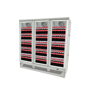 Supermarket Glass Door Upright Freezer Refrigerator Equipment Commercial Display <b>Fridge</b> Glass Door Refrigerator - Product Image 5