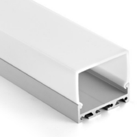 Profil de lumière linéaire LED 4245mm Surface d'anodisation en aluminium série 6000 pour usage de bureau Surface de plafond Surface de profil LED