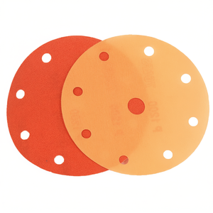 Disque de ponçage 15 trous, grain 600, avec support en film, pour ponceuse orbitale - Product Image 2