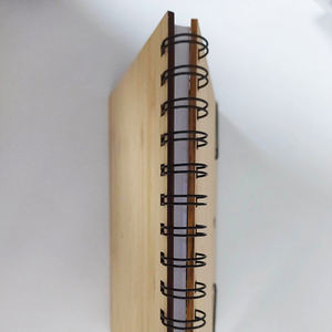 Funda de madera <span class=keywords><strong>para</strong></span> cuaderno de oficina, papelería, cubierta de Bambú - Product Image 5