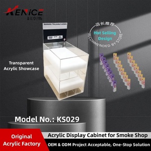 Tùy chỉnh hiện đại & thời trang Acrylic khói cửa hàng hiển thị tủ thiết bị quảng cáo với có thể khóa cửa - Product Image 4