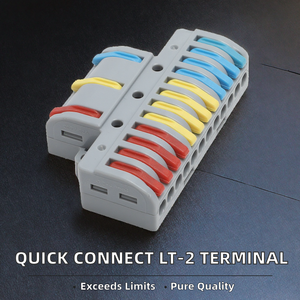 CNAOM LT-2 250V 32A – Terminal de Connexion Rapide Pratique Deux Entrées Deux Sorties pour Usage Domestique - Product Image 2