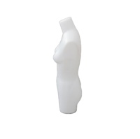 Mannequin de corps féminin en plastique, demi-corps, pour présentoir de table, avec support, pour l'essayage de perruques
