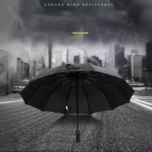 12K Strong Windproof Folding Custom <b>Umbrella</b> With Logo - Product Image 3