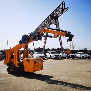 Alta calidad China 3 Ton Spider <span class=keywords><strong>Crane</strong></span> <span class=keywords><strong>Mobile</strong></span> Track Cranes Spider Mini con Fly Jib Lifing Glass Interior Precio barato - Product Image 3