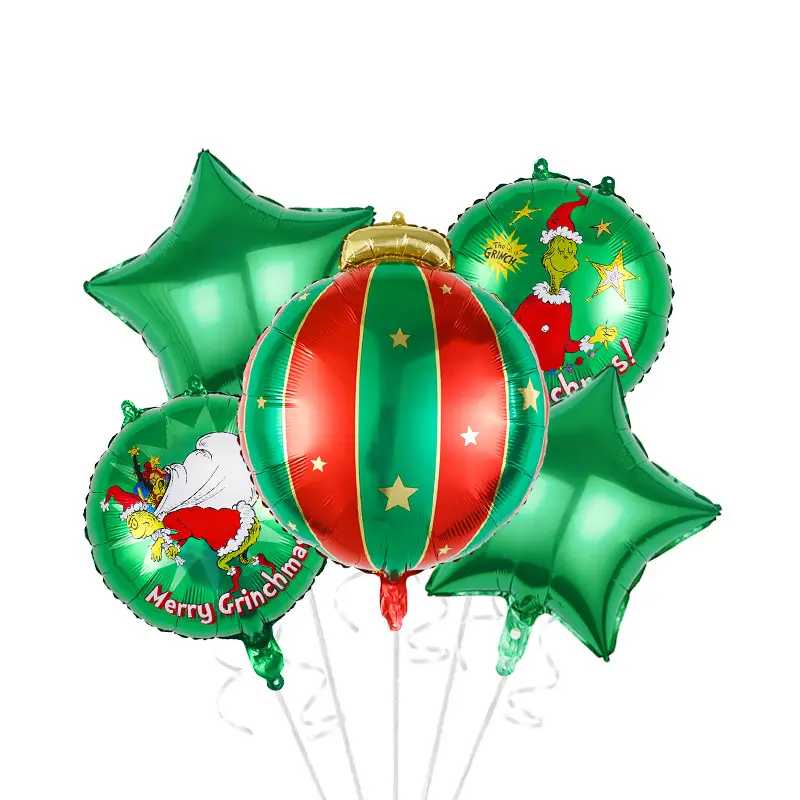 بالونات عيد الميلاد بالجملة سانتا ثلج الجوارب الأيلو احباط البالون مجموعة عيد الميلاد الديكور الحزب