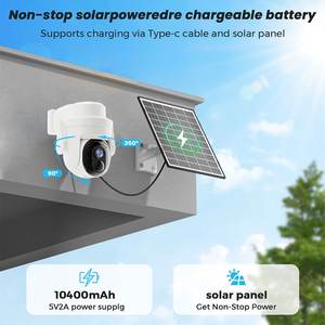 Cámara de Seguridad Inalámbrica Yoosee Inteligente, con Energía Solar, 4G, Alta Definición, Sonido y Luz, Alarma, Visión Nocturna a Todo Color, para Exteriores - Product Image 6