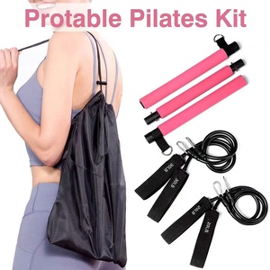 Kit Multifunzione Portatile per Yoga e <span class=keywords><strong>Pilates</strong></span> con Barra a 3 Sezioni e Bande di Resistenza - Product Image 3