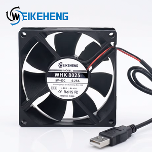 Ventilateur USB 80 mm 5 V CC 0,28 A, ventilateur axial de refroidissement 8025 3,1 pouces, ventilateur <span class=keywords><strong>silencieux</strong></span> sans balais à haut débit d'air, routeur, ordinateur <span class=keywords><strong>portable</strong></span>, mini <span class=keywords><strong>PC</strong></span>, électronique DIY - Product Image 2