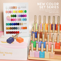 Ensemble de vernis à ongles en gel de 60 couleurs, 15 ml, avec étiquette privée personnalisée, prix d'usine en Chine