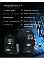 VFD à Onduleur Sinusoïdal Pur XLY en Gros 0.75-2.2KW 380V Contrôle V/F pour Moteur de Compresseur 0-400Hz Certifié CE Triphasé Garantie 24 Mois