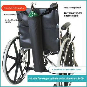 Oxygen Cylinder Wheelchair <b>Storage</b> Bag Fits Any Wheelchair <b>Black</b> - Product Image 2