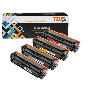 Juego de Cartuchos de Tóner de Color Compatibles con Topjet CF400X CF401X CF402X CF403X <span class=keywords><strong>201X</strong></span> para Impresora HP LaserJet M252dw M252n M277dw - Product Image 1