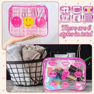 <b>Transparent</b> Cosmetic <b>Bag</b> Festival Gift <b>Bag</b> PVC <b>Transparent</b> Toiletry <b>Bag</b> Large Capacity Travel Storage - Product Image 2