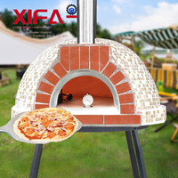 Four à pizza hybride bois et gaz du fabricant, nouveau modèle d'extérieur, grande capacité, haute productivité