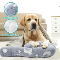Coussin pour animaux de compagnie PAIPET Question Mark pour chats et chiens, coussin moelleux demi-lune pour le soutien du cou, toutes saisons, motif lune et étoiles