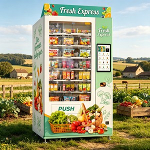Amplia Gama de Alimentos Orgánicos Frescos en el Interior, la Operación con Pantalla Táctil le Permite <span class=keywords><strong>Comprar</strong></span> Comestibles Rápidamente en Cualquier Momento - Product Image 1
