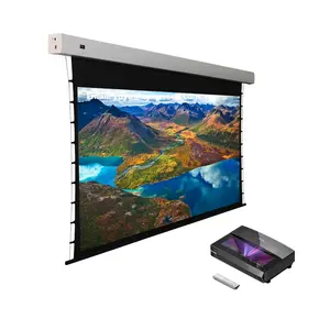 Écran XY 100 pouces écran de projection électrique avec matériau d'écran alr ust pour une pièce lumineuse