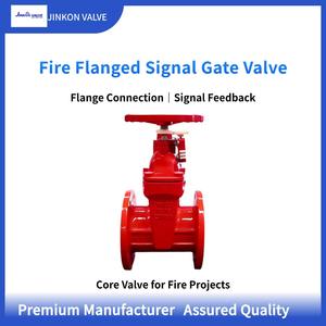 Handbediende brandwaterklep met flens, voor brandbeveiliging, ductiel ijzeren behuizing met EPDM-zitting, veiligheidsventielen DN40-DN1200 - Product Image 2