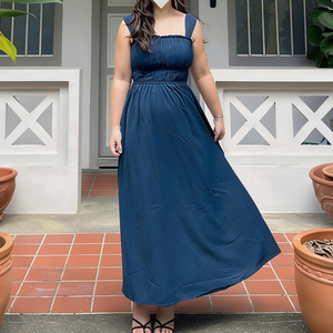 Женское летнее платье с индивидуальным логотипом, высококачественное, однотонное, без рукавов, роскошное, для вечеринок, длинное, бандажное - Product Image 4