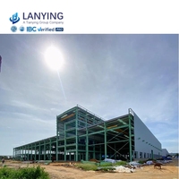 Almacén de Estructura de Acero Prefabricada para Almacenamiento Industrial y Construcción de Fábricas