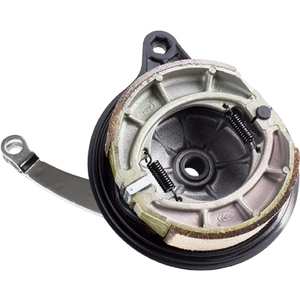 Conjunto de <span class=keywords><strong>Cubierta</strong></span> de Tambor de Rueda Trasera de Aleación de Aluminio HJ125 con Zapata de Freno y Brazo de Freno, Piezas de Motocicleta - Product Image 1
