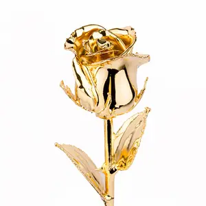 24K Gold Rose Flower Customized Golden Roses