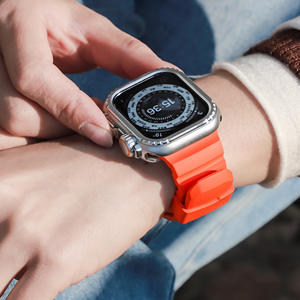 高級FluororubberストラップApple Watch Ultra 2 49mm FKMストラップアップルウォッチバンドIwatchシリーズ10 46mm 42mm 44mm 45mm - Product Image 5