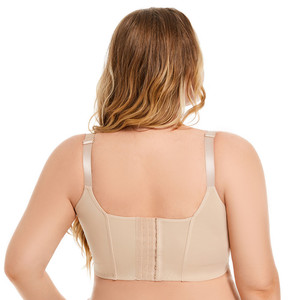 Sujetador deportivo de talla grande con soporte alto, cobertura total, sin costuras, para mujer, sexy, con aros, minimizador, lencería, que suaviza la espalda - Product Image 4