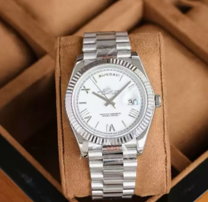 Montre mécanique automatique de luxe pour hommes, calendrier, cadran de 46mm, étanche, bracelet en acier inoxydable, verre minéral - Product Image 3