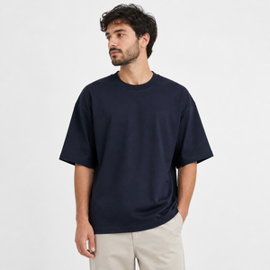 Camiseta Unisex Extra Grande de 240 g/m², Hombros Caídos, Ecológica, Transpirable, 100% Algodón Peinado, Lisa, Personalizable con Serigrafía - Product Image 1