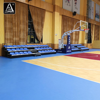Tribune télescopique rétractable intelligente pour stades de basketball et gymnases