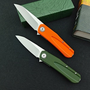 Cuchillo Plegable HUAAO para Camping, 8.0cm, Acero 8Cr13MoV, Dureza 57-59HRC, Mango G10, DIY OEM, Cuchillo para Caza y Frutas - Product Image 2