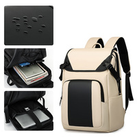 Mochila Impermeable Unisex de Poliéster con USB, Gran Capacidad, Anti-Salpicaduras, para Computadora, para Estudiantes