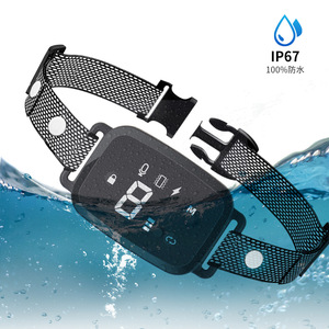 Dispositivo inteligente antiladridos para perros, dispositivo automático para detener los ladridos, collar de entrenamiento para perros resistente al agua, negro PT221 - Product Image 1