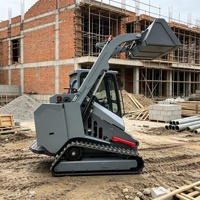 Chargeuse compacte télécommandée intelligente avec fonctionnement sécurisé pour les zones de construction dangereuses