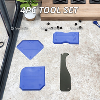 Kit de 4 grattoirs multifonctionnels DIY pour l'élimination du silicone et du métal