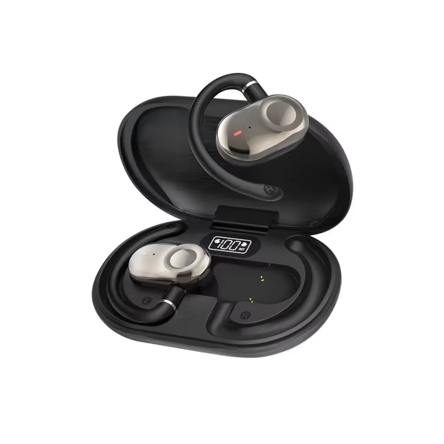 JM18 Air Conduction Headphone 5.4 Open Ear Headset Bone Conduction Wireless Earbud With Mic HD Call Ear Hook OWS Sport Earphones