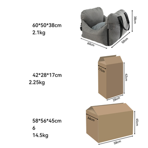 Tất Cả Thời Tiết Sang Trọng Vật Nuôi Xe Ghế Tàu Sân Bay Không Thấm Nước Oxford Có Thể Điều Chỉnh Removeable Cho Ngoài Trời Con Chó Xe Boosters Du Lịch An Toàn - Product Image 4