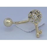 Lussuosi orecchini Vintage in oro giallo rosa bianco con diamanti rubini o zaffiri per un aspetto alla moda - Product Image 1
