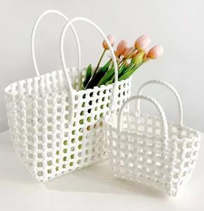 Mini sac pour enfants, panier de rangement en paille tressée pour la plage, pliable avec poignée, cadeau d'anniversaire pour enfants - Product Image 3