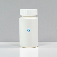 Bouteille ronde en PET de 200 ml, couleur semi-transparente, col de 38 mm, conteneur en plastique de qualité alimentaire pour les compléments alimentaires, les bonbons, les poudres, l'emballage