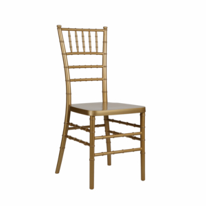 Sillas de comedor de resina de PP modernas, sillas de plástico chiavari para banquete, hotel tiffany, color dorado/plateado/blanco - Product Image 1