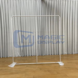 Toile tendue pour stand d'exposition 7,6 x 7,6 pieds, avec des paillettes sur le bois, toile de fond personnalisée avec logo, toile de fond pour mariage, bannière de toile de fond - Product Image 6